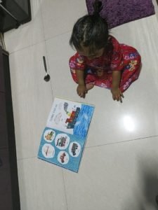 my 1 year old daughter identifying pictures